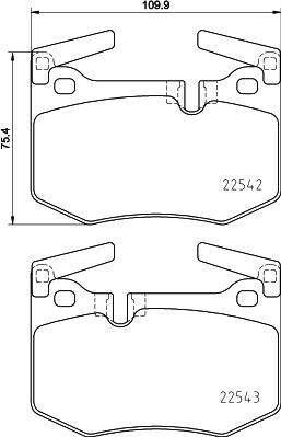 Brembo P 83 164 - Kit de plaquettes de frein, frein à disque cwaw.fr