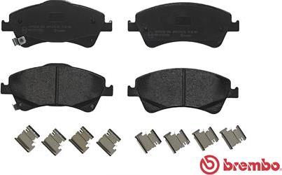 Brembo P 83 109 - Kit de plaquettes de frein, frein à disque cwaw.fr