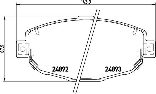 Brembo P 83 104 - Kit de plaquettes de frein, frein à disque cwaw.fr