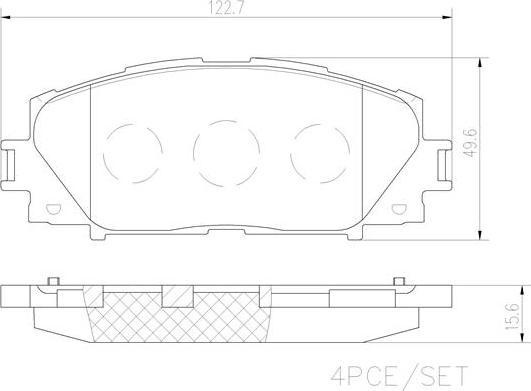 Brembo P83106N - Kit de plaquettes de frein, frein à disque cwaw.fr