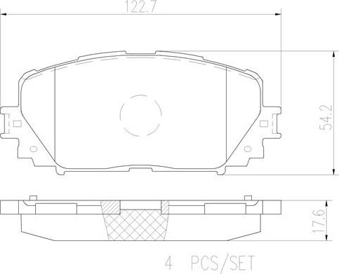 Brembo P83101N - Kit de plaquettes de frein, frein à disque cwaw.fr