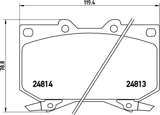 Brembo P 83 108 - Kit de plaquettes de frein, frein à disque cwaw.fr