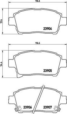 Brembo P 83 103 - Kit de plaquettes de frein, frein à disque cwaw.fr