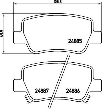 Brembo P 83 112 - Kit de plaquettes de frein, frein à disque cwaw.fr