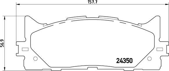 Brembo P 83 117X - Kit de plaquettes de frein, frein à disque cwaw.fr