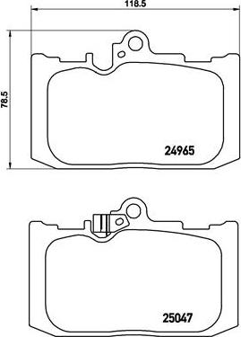 Brembo P 83 131 - Kit de plaquettes de frein, frein à disque cwaw.fr