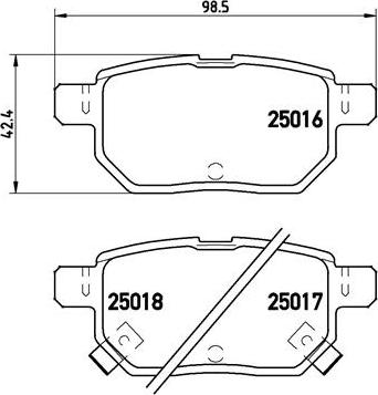 Brembo P 83 133 - Kit de plaquettes de frein, frein à disque cwaw.fr