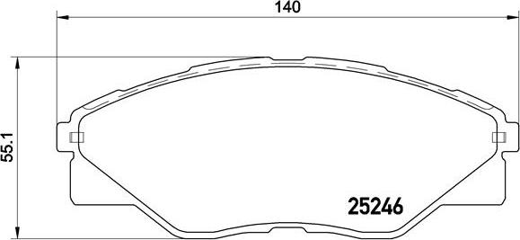 Brembo P 83 137 - Kit de plaquettes de frein, frein à disque cwaw.fr