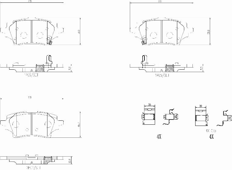 Brembo P83178N - Kit de plaquettes de frein, frein à disque cwaw.fr