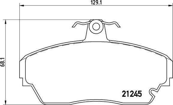 Brembo P 82 001 - Kit de plaquettes de frein, frein à disque cwaw.fr