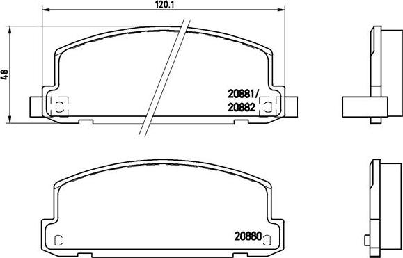 Brembo P 34 002 - Kit de plaquettes de frein, frein à disque cwaw.fr