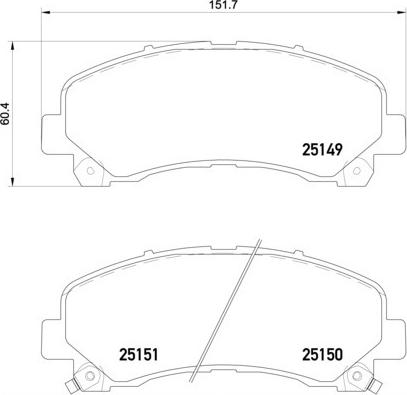 Brembo P 34 007 - Kit de plaquettes de frein, frein à disque cwaw.fr