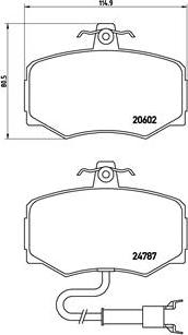 Brembo P 36 009 - Kit de plaquettes de frein, frein à disque cwaw.fr