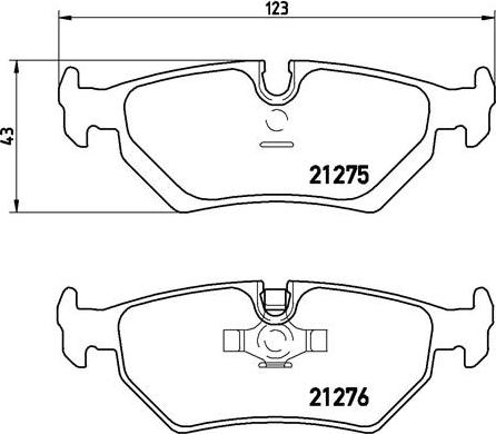 Brembo P 36 008 - Kit de plaquettes de frein, frein à disque cwaw.fr