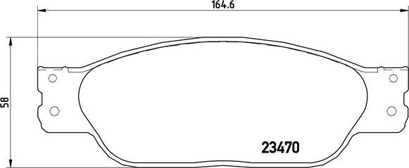 Brembo P 36 016 - Kit de plaquettes de frein, frein à disque cwaw.fr