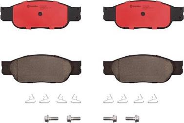 Brembo P36012N - Kit de plaquettes de frein, frein à disque cwaw.fr