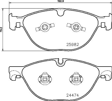 Brembo P 36 029 - Kit de plaquettes de frein, frein à disque cwaw.fr