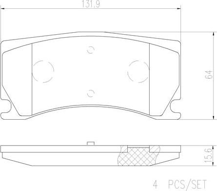 Brembo P36024N - Kit de plaquettes de frein, frein à disque cwaw.fr