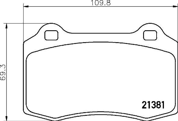 Brembo P 36 020X - Kit de plaquettes de frein, frein à disque cwaw.fr