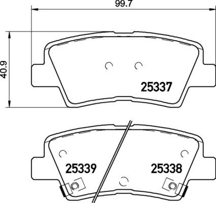 Brembo P 30 094X - Kit de plaquettes de frein, frein à disque cwaw.fr