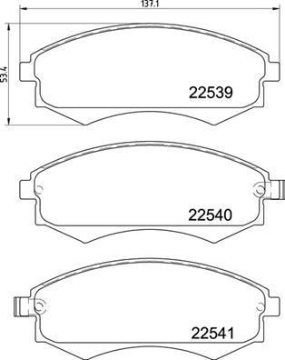 Brembo P 30 097 - Kit de plaquettes de frein, frein à disque cwaw.fr