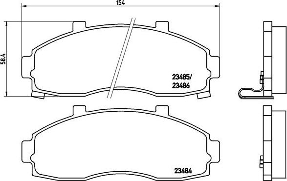 Brembo P 30 044 - Kit de plaquettes de frein, frein à disque cwaw.fr