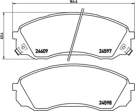 Brembo P 30 041 - Kit de plaquettes de frein, frein à disque cwaw.fr