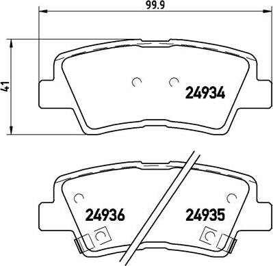 Brembo P 30 047 - Kit de plaquettes de frein, frein à disque cwaw.fr