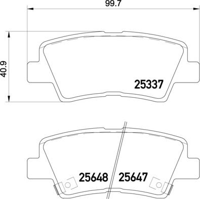 Brembo P 30 054 - Kit de plaquettes de frein, frein à disque cwaw.fr