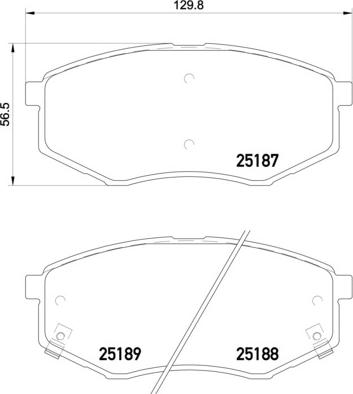 Brembo P 30 055 - Kit de plaquettes de frein, frein à disque cwaw.fr