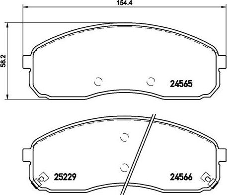 Brembo P 30 058 - Kit de plaquettes de frein, frein à disque cwaw.fr