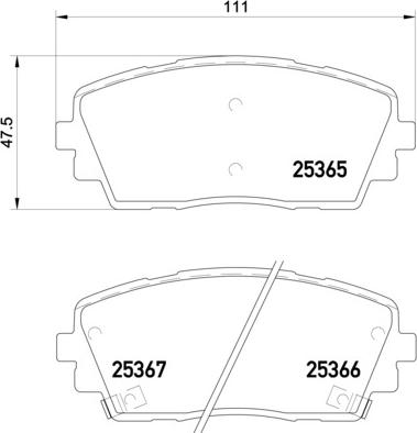 Brembo P 30 053 - Kit de plaquettes de frein, frein à disque cwaw.fr