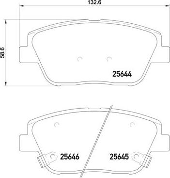 Brembo P 30 066 - Kit de plaquettes de frein, frein à disque cwaw.fr