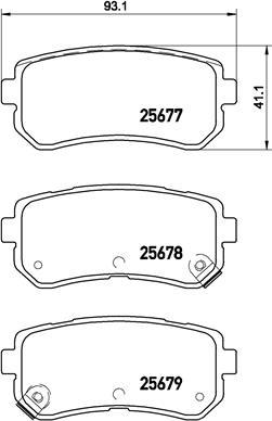 Brembo P 30 068 - Kit de plaquettes de frein, frein à disque cwaw.fr