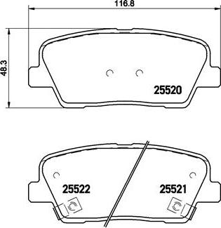 Brembo P 30 063 - Kit de plaquettes de frein, frein à disque cwaw.fr