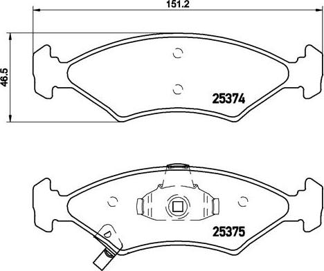 Brembo P 30 062 - Kit de plaquettes de frein, frein à disque cwaw.fr