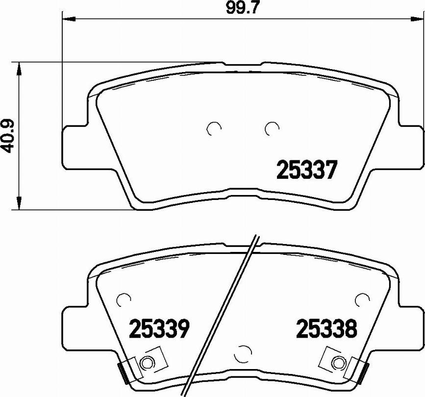 Brembo P 30 067E - Kit de plaquettes de frein, frein à disque cwaw.fr