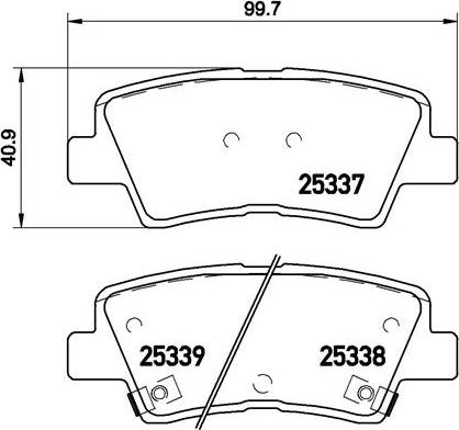 Brembo P 30 067X - Kit de plaquettes de frein, frein à disque cwaw.fr