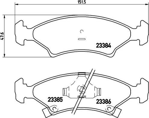 Brembo P 30 009 - Kit de plaquettes de frein, frein à disque cwaw.fr