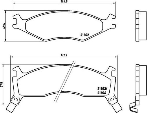 Brembo P 30 006 - Kit de plaquettes de frein, frein à disque cwaw.fr