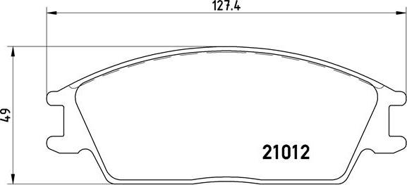 Brembo P 30 001 - Kit de plaquettes de frein, frein à disque cwaw.fr