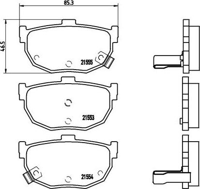 Brembo P 30 003 - Kit de plaquettes de frein, frein à disque cwaw.fr