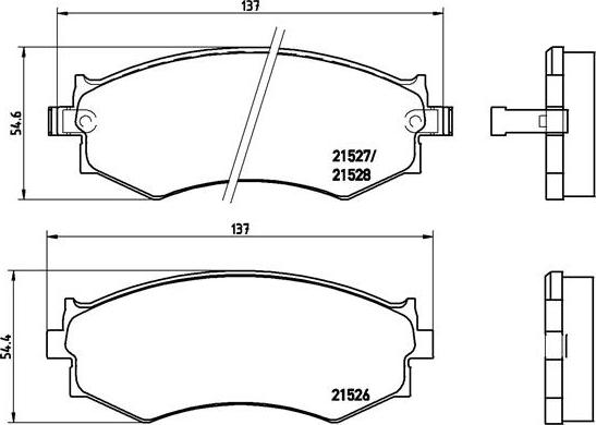 Brembo P 30 002 - Kit de plaquettes de frein, frein à disque cwaw.fr