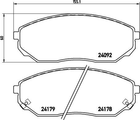 Brembo P 30 019 - Kit de plaquettes de frein, frein à disque cwaw.fr