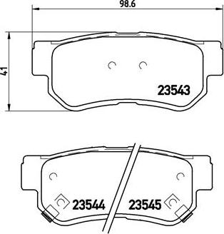 Brembo P 30 014 - Kit de plaquettes de frein, frein à disque cwaw.fr