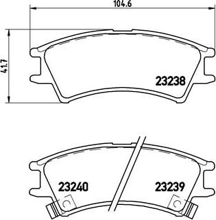 Brembo P 30 011 - Kit de plaquettes de frein, frein à disque cwaw.fr