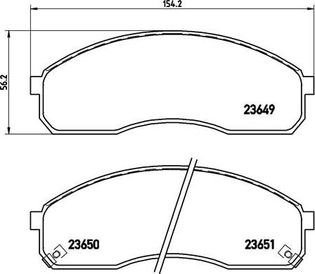 Brembo P 30 012 - Kit de plaquettes de frein, frein à disque cwaw.fr