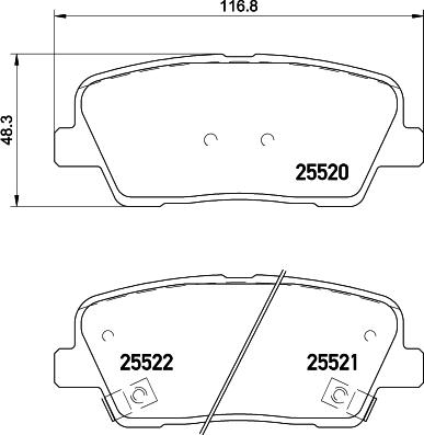 Brembo P30081N - Kit de plaquettes de frein, frein à disque cwaw.fr