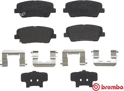 Brembo P 30 081 - Kit de plaquettes de frein, frein à disque cwaw.fr