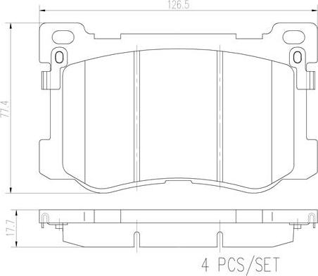 Brembo P30083N - Kit de plaquettes de frein, frein à disque cwaw.fr